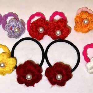 Crochet hand made rubber bands